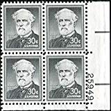 General Robert E Lee - Confederate Army #1049 Plate Block of 4 x 30Ãƒâ€šÃ‚Â¢ US Postage Stamps