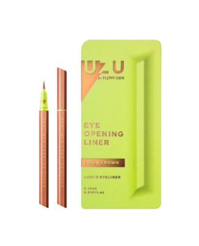 Flowfushi UZU Eye Opening Liner Liquid Eyeliner Light Brown Dark Navy Yellow Orange Beige (Light Brown)