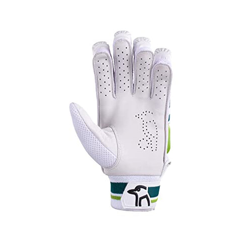 KOOKABURRA Kahuna 4.1 Batting Gloves - y l/h, White/Lime