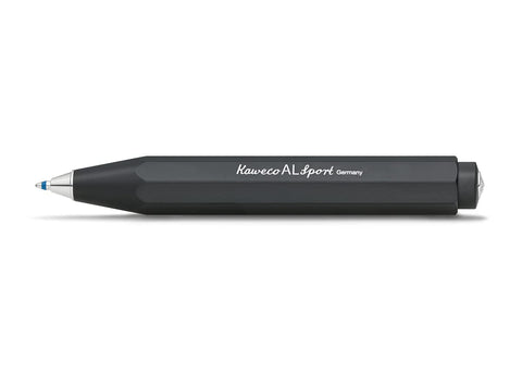 Kaweco AL SPORT Ball Pen Black I Retractable Ballpoint Pen in Classic Design with Standard D1 Refills I Aluminium Ball Pen 13cm
