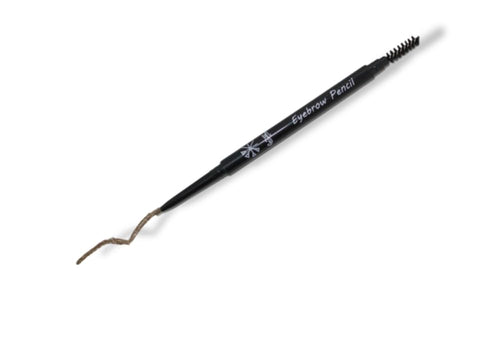Double-Headed Eyebrow Pencil Brow Definer Dual Sided Eye Pencil, Ultra Fine Mechanical Perfect Brown Pencil With Spoolie, Longwearing, Fine Tip, Defines, Fills, Shapes and Contours (Light Brown #2)