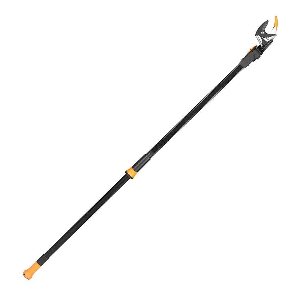 Fiskars PowerGear X Tree Pruner UPX82, Non-stick Coated, Steel Blade/Aluminium Handle, Length 1.6 m, Black/Orange, 1023625