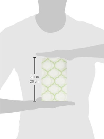 Amscan Lattice Premium Guest Towels Tableware (16 Piece), 4.5" x 7.8", Spring Green