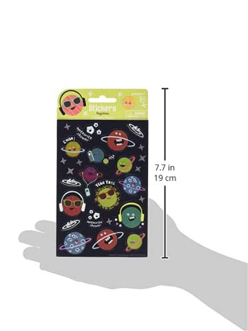 Space Sticker Sheets | 4" x 6" | Pack of 3
