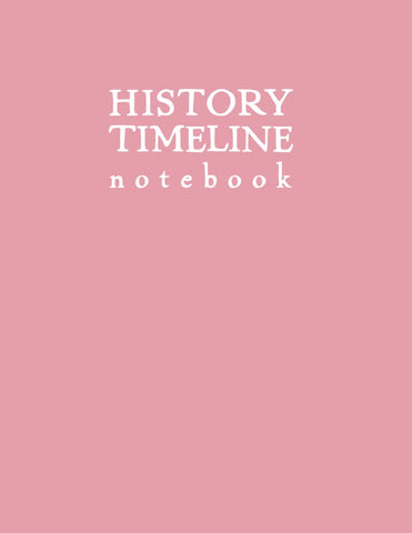 History Timeline Notebook: Light Pink Softcover Graph Paper Journal for Recording History Studies