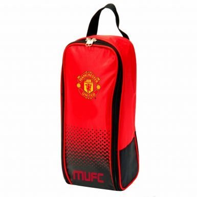 Manchester United Crest Boot Bag,Red & Black,36cm x 20cm x 12cm.