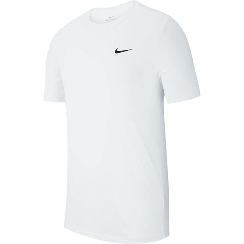 Nike Men's Dry Tee Drifit Cotton Crew Solid, White/Black, XX-Large