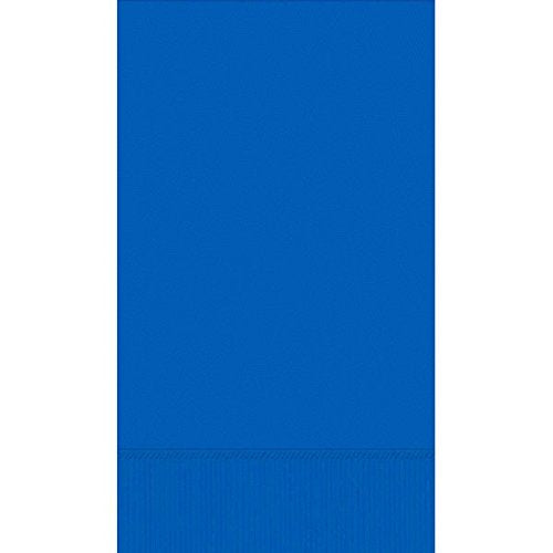 Bright Royal Blue 3-Ply Guest Towels | Pack of 16 | Party Supply