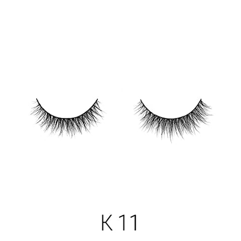 Laflare 3D 100% REAL MINK Eyelashes, Luxurious Hand-made, Light, Natural, Long Lasting, Easy to Apply False Lashes (K11)