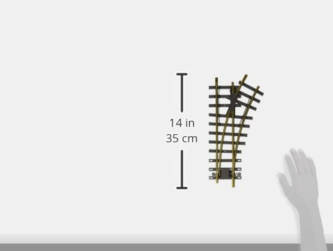 Bachmann Industries Large "G" Scale Universal Brass Track with 30 Degree 4' Diameter Turnout, Right