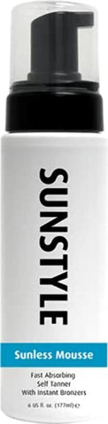 Sunstyle Sunless Bronze Self Tanner Sunless Mousse | Fast Absorbing Self-Tanner with Instant Bronzers (6 Fl Oz)
