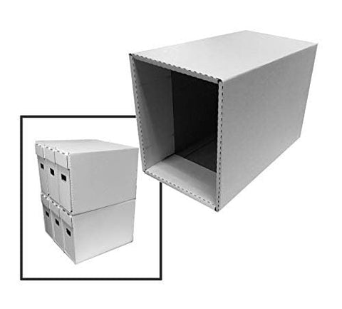 (10) SHORT Comic Book Storage Houses - (Bundle of 10) Corrugated Cardboard Storage Box -by Max Pro Comic Book Collecting Supplies