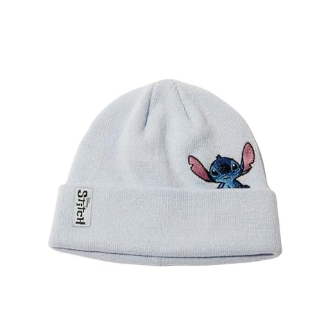 Claires Disney Stitch Beanie - Grey, Size Age 3-6, Soft Polyester - Warm Wooly Winter Hat for Kids