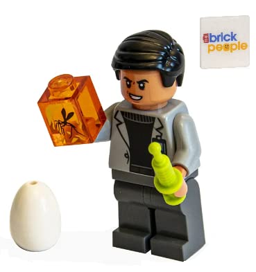 LEGO Jurassic World: Dr. Wu Minifigure with Resin, Needle and Egg