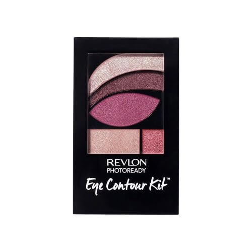 REVLON PhotoReady Eye Contour Kit, Eyeshadow Palette with 5 Wet/Dry Shades & Double-Ended Brush Applicator, Romanticism (540), 0.1oz - Pack of 2