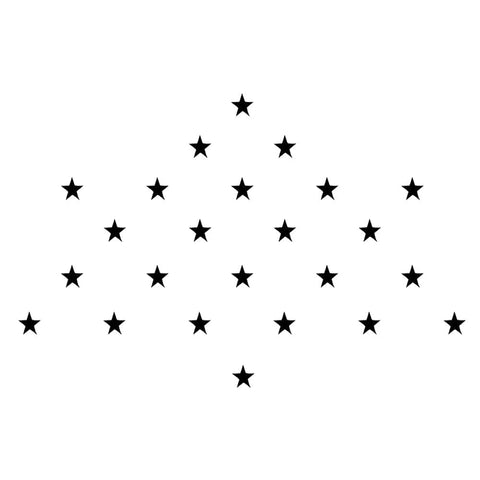 Black Color | Star Shaped Black Bindi Kumkum Sticker | Bindi Round Dot for Women