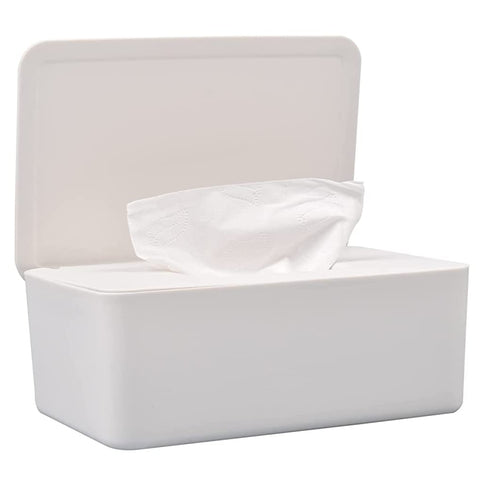 Wipes Dispenser Tissue Box, Baby Wipes Case, Secure Seal Wipe Holder, Dust-Proof Wipe Container Paper Towel Holders