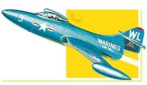AMT Grumman F9F Panther Fighter Jet 1/48 Scale Airplane Model Building Kit