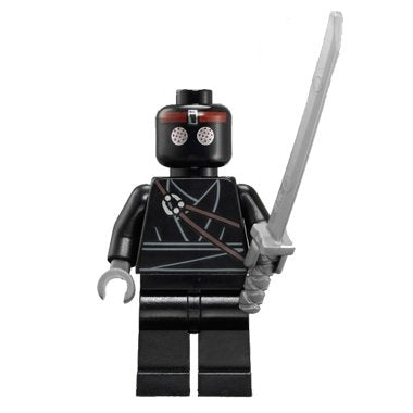 LEGO Teenage Mutant Ninja Turtles Theme Minifigure: Foot Soldier with Sword, Black Version