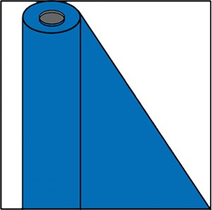 amscan PL TBLROLL 40" X100' Marine BLU