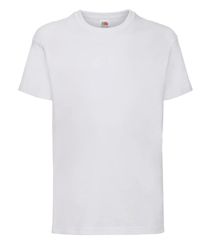 Fruit of The Loom Childrens T Shirt in White Size 9-11 (SS6B)