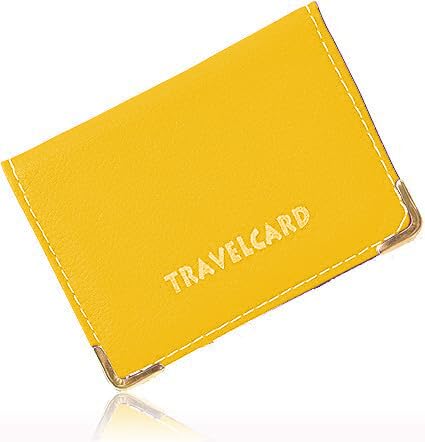 All in HERE New Travel Cards Oyster Card Bus Pass Holder Wallet Rail Card Ticket Cover (Mustard),Pocket Size