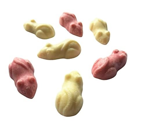 Chocolate Mice For Dogs Safe Pink & White Chocolate Mice Dog Treat 100g-1kg 5cm (500g)