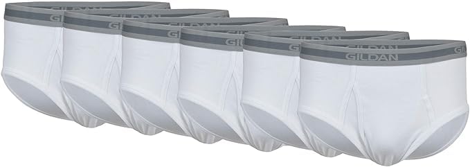 Gildan Men's Underwear Briefs, Multipack, White (12-Pack), 2X-Large