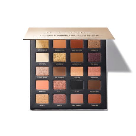 ICONIC LONDON Thriving and Shining Eyeshadow Palette | Includes 20 Shades of Shimmers, Mattes and Glitters