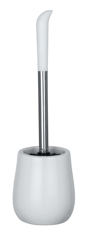 WENKO Sydney Toilet Brush Holder Glossy White, Ceramic, 39.5 x 12.5 x 12.5 cm