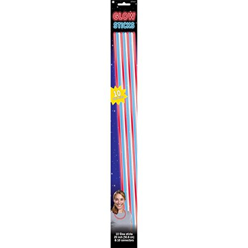 Patriotic Party Glow Sticks, 20", 10 Ct.