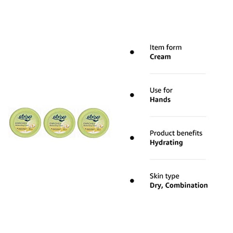 Atrixo Hand Cream, Enriched Moisturising, 200 ml, Pack of 3