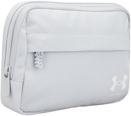 Under Armour Unisex-Adult Loudon Crossbody Waist Bag, (015) Halo Gray / / Metallic Silver, One Size Fits Most