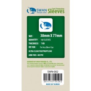 Swan Card Sleeves (38x77mm) - 160 Thin Sleeves