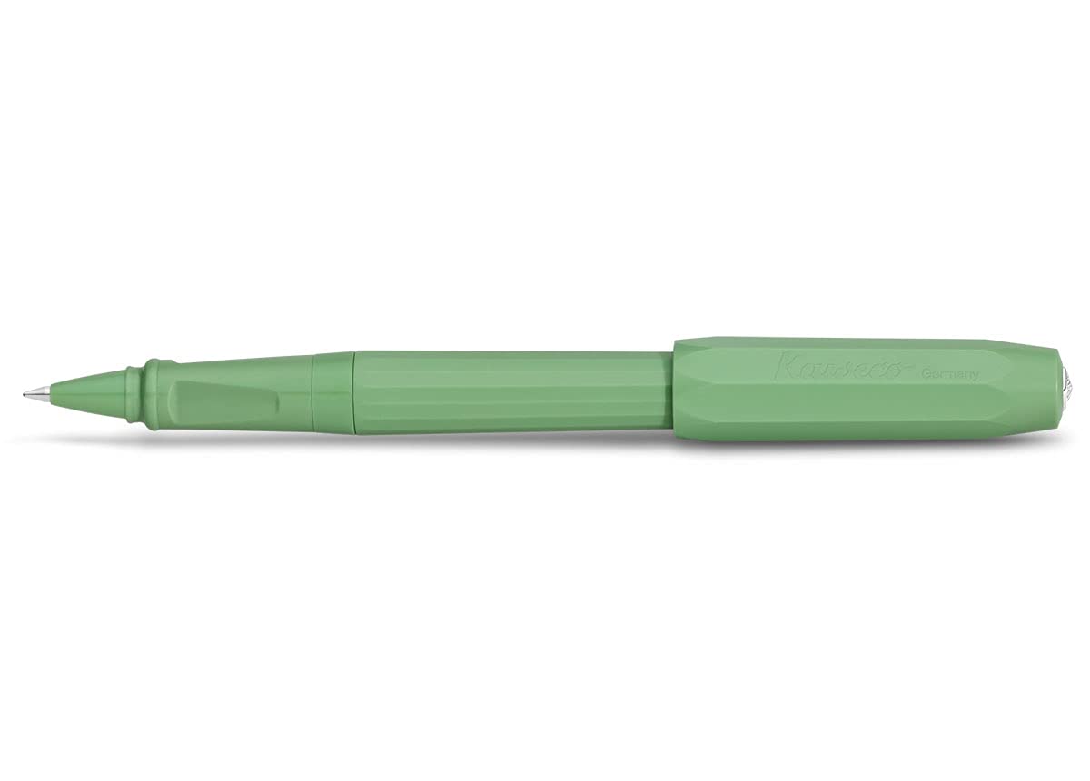 Kaweco Perkeo Rollerball Pen Jungle Green I Gel Pen with Refill for School I Beginner Roller with Ergonomic Grip for Comfortable Writing with Interchangeable Gel Refill 14.5 cm