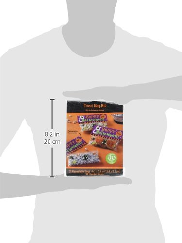 Amscan | Halloween Party Favour | Trick or Treat Bags Kit | 30 in a pack | Measures 6 1/2" x 7"