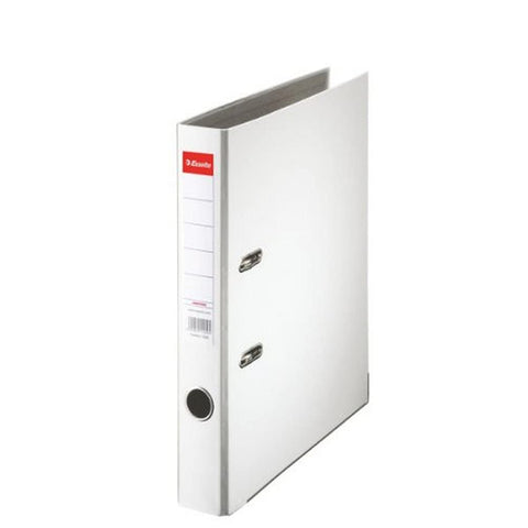 Esselte A4 Lever Arch File, White, 52mm Spine, Plastic, Pack of 1, 81190