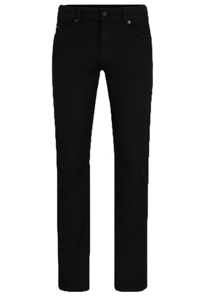 BOSS Delaware Slim Fit Stretch Jeans Black Night