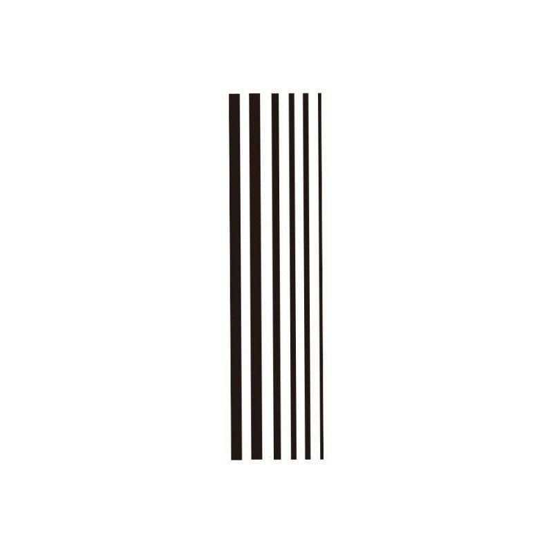 5 Pcs Temporary Tattoo Sticker Straight Line Death Ray Personalized Herbal Juice Tattoo Waterproof 18Cm