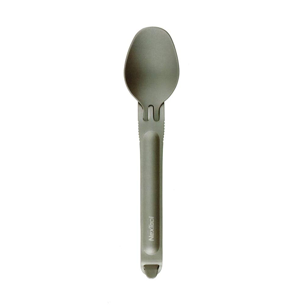 NexTool Titanium Tableware, Camping Portable Fork Spoon, Assemblable and Separable 2-Piece Set, with a Box (KT5525)