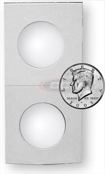 2" x 2ÃƒÂ¢Ã¢â€šÂ¬Ã‚Â flips for Half Dollars (Qty = 500) Bulk, No Storage Boxe