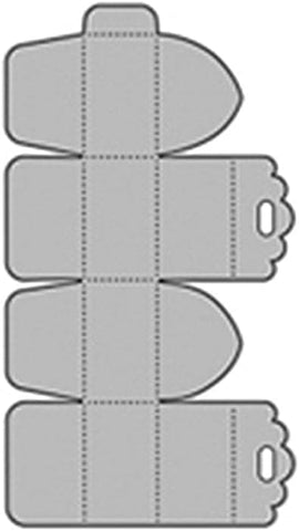 Silver Metal Cutting Dies Candy Gift Box Embossing Stencil Box Making Dies Punch Stencil for DIY Scrapbooking Paper Cards Art Craft Decor Die-Cuts