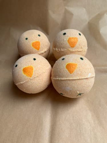 Sensitive Skin Easter Chick Bath Bomb (Listing for 1 Bath Bomb)