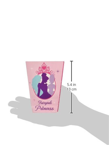 Disney Princess Boutique Shaped Birthday Party Favour Boxes (16 Pack), Pink, 5 1/4" x 3 3/4".