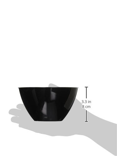 Amscan Vibrant Black Plastic Bowls - 24 oz. (36 Pcs.) - Durable & Stylish Party Essential Occasions