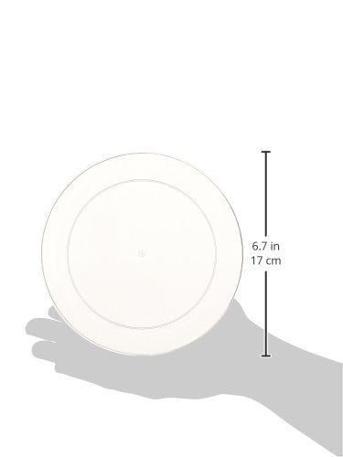 Amscan Big Party Pack Clear Plastic Plates | 6" | Pack of 32| Party Supply