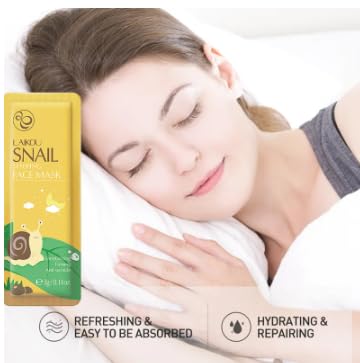 10 pc bundle Moisturizing Snail Matcha Sakura Seaweed Sleeping Face Mask Skincare