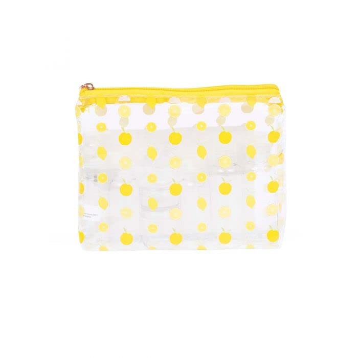 MIAMICA Lemon Women's TSA Compliant Travel Bottles and Toiletry Bag Kit