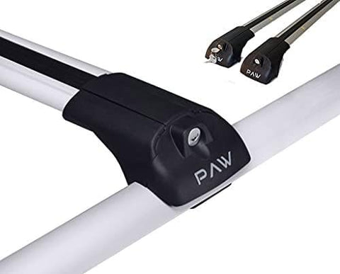 Roof Racks Cross Bars Compatible With NISSAN PATROL (Y62) SUV 11- Year Aluminum 2 Pcs Bars Silver, Low Wind Noise, Lockable