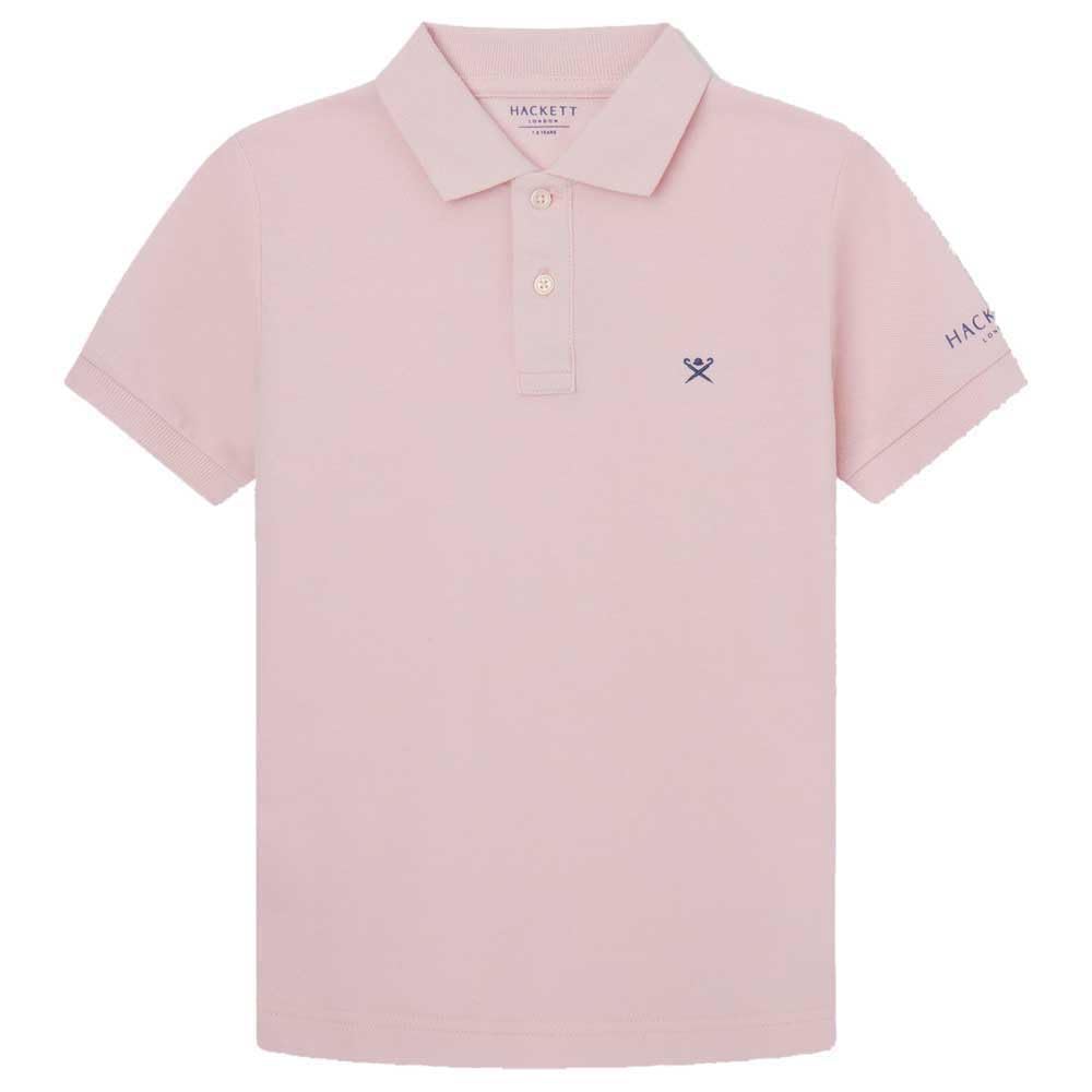Hackett London Boy's Small Logo Polo, Pink (Light Pink), 2 Years